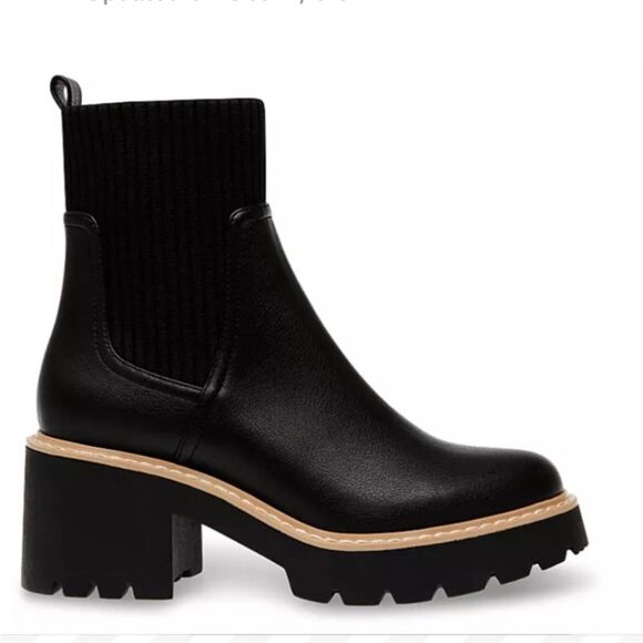 Dolce Vita Women's Trooper Chelsea Boots Goth Biker Rockabilly Size 6.5 Chunky - Picture 1 of 6